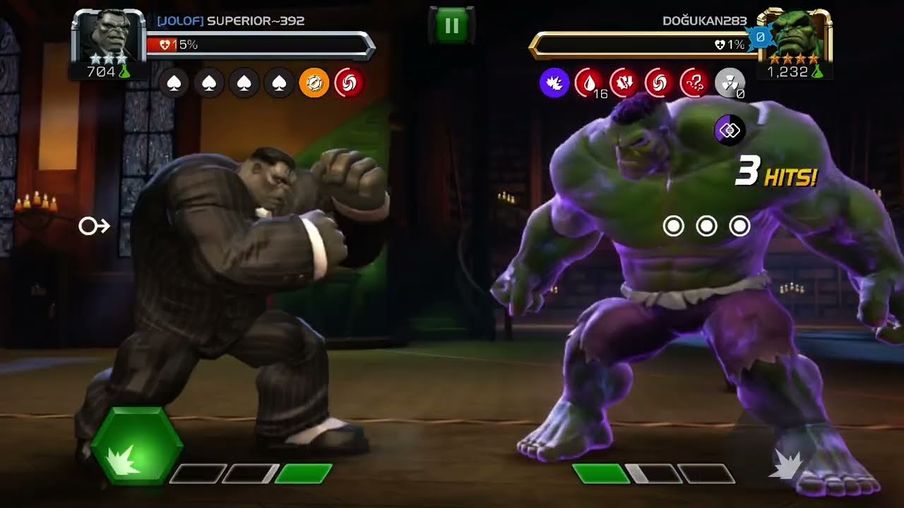 Marvel Contest of Champions Joe Fixit vs Immortal Hulk 