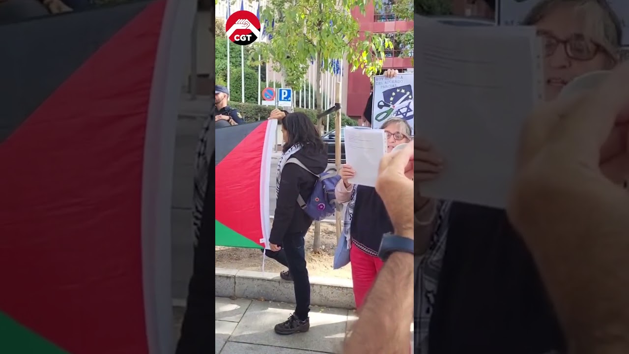 Intervención organizaciones concentración ruptura UE-Israel