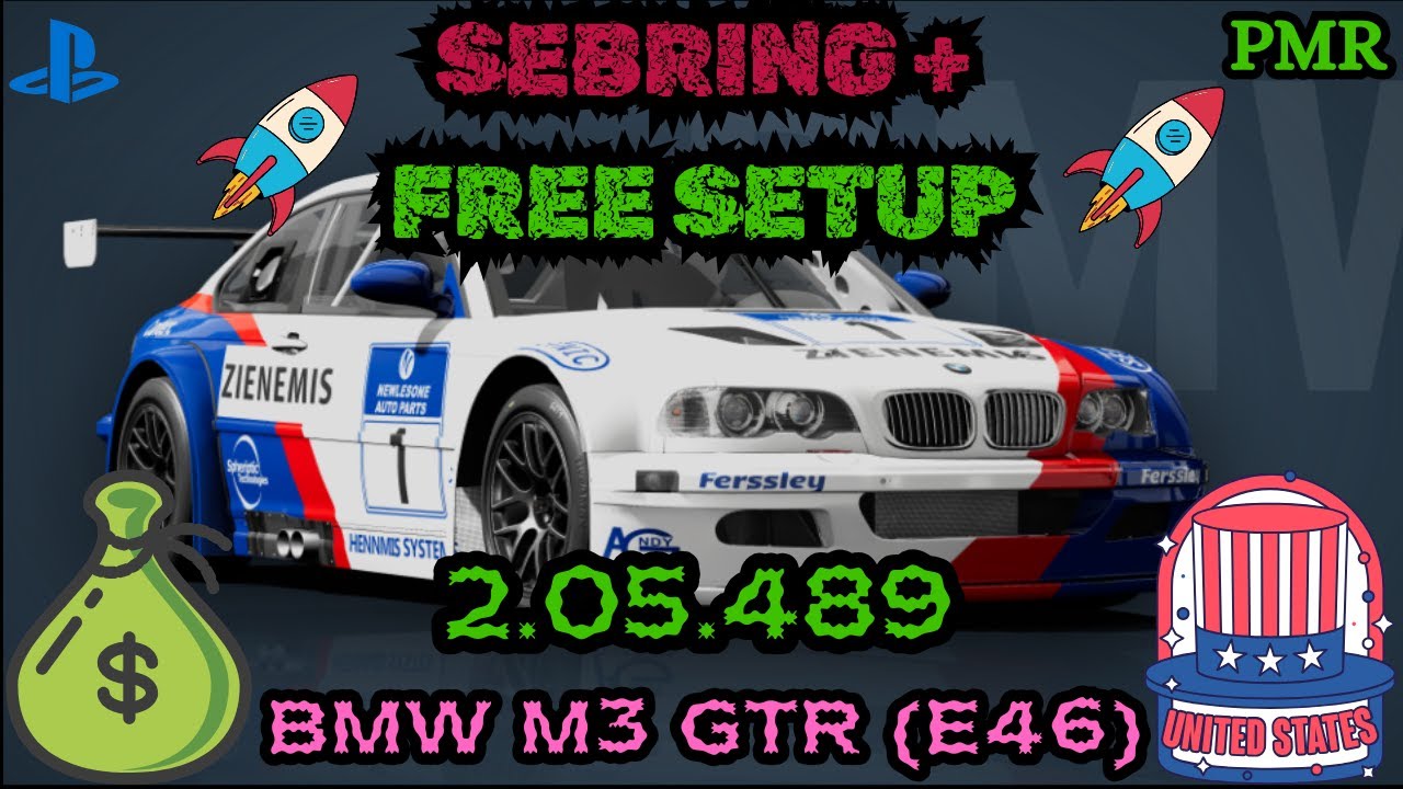 PMR PS5 | 🇺🇸 SEBRING 🇺🇸 | BMW M3 GTR (E46) | N-GT