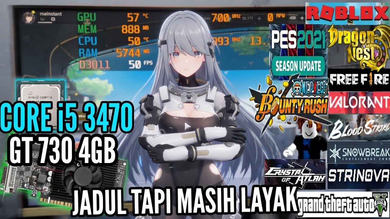 ADA HARAPAN..! PAKAI CORE i5 3470 DAN VGA GT 730 4GB RAKIT PC GAMING TERMURAH UNTUK ROBLOX DAN GTA V