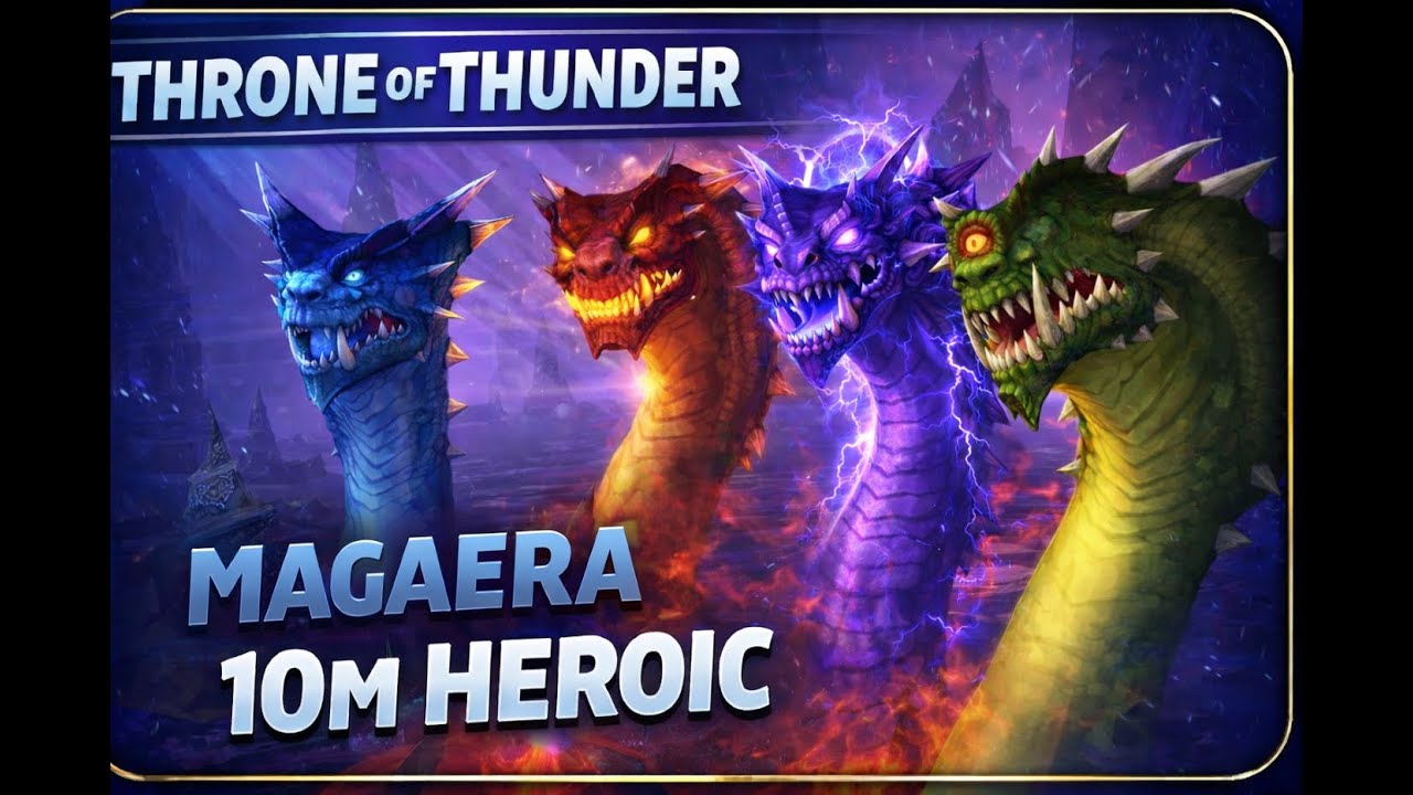 Throne of Thunder 10M Heroic Magaera - Resto Sham POV (Ele Offspec)