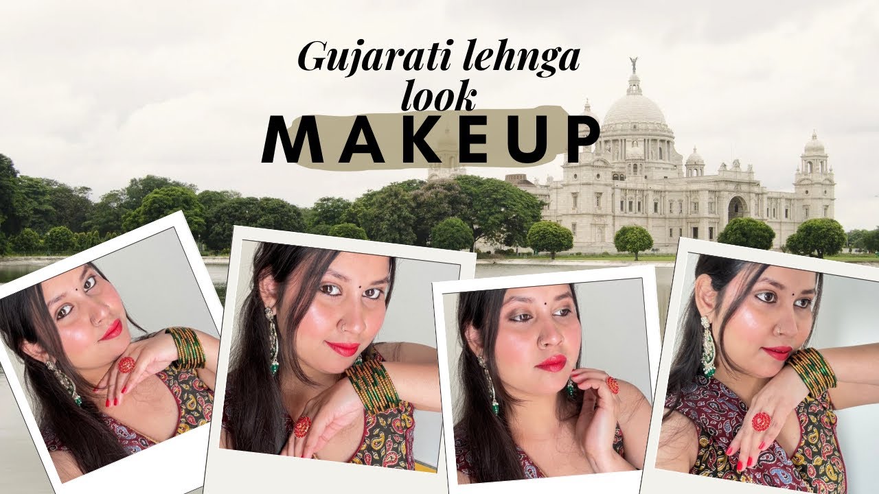 गुजराती लहंगा लुक कैसे बनाएं 💛✨”How to create Gujarati lehenga look at home”GujaratiLook #HowToStyle
