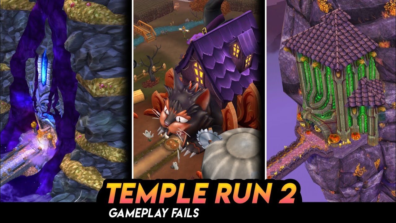 Temple Run 2 FUNNY FAILS Ep2 | Spooky Ridge | Haunted Harvest | Spooky Summit | Temple Run 2 Maps