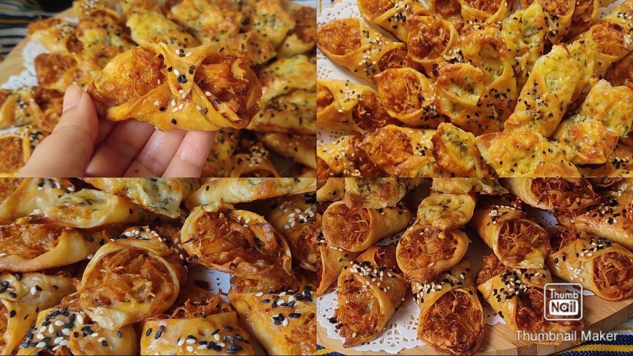 بليغات مالحين مورقين بعجين المسمن بحشوة اقتصادية و لذيذة تيخرجو كمية كثيرة 👌🏻🥰