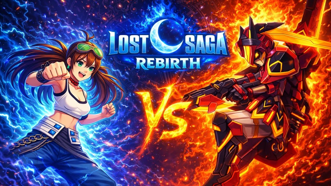 Lost Saga Rebirth 1v1 : Jin Mori Vs V-Mech #lostsaga 