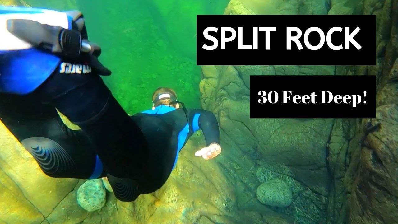 Split Rock UNDERWATER!