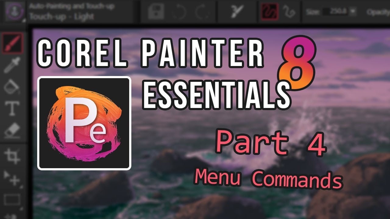 Menu Commands - Corel Painter Essentials 8 Course (Part 4)