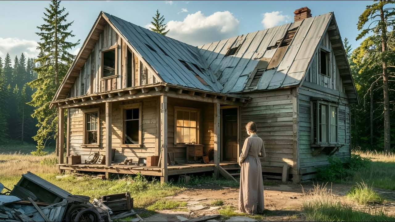 Pregnant and Alone, She Bought a Ruined Cabin Full of Junk—What She Found Inside Changed Everything.