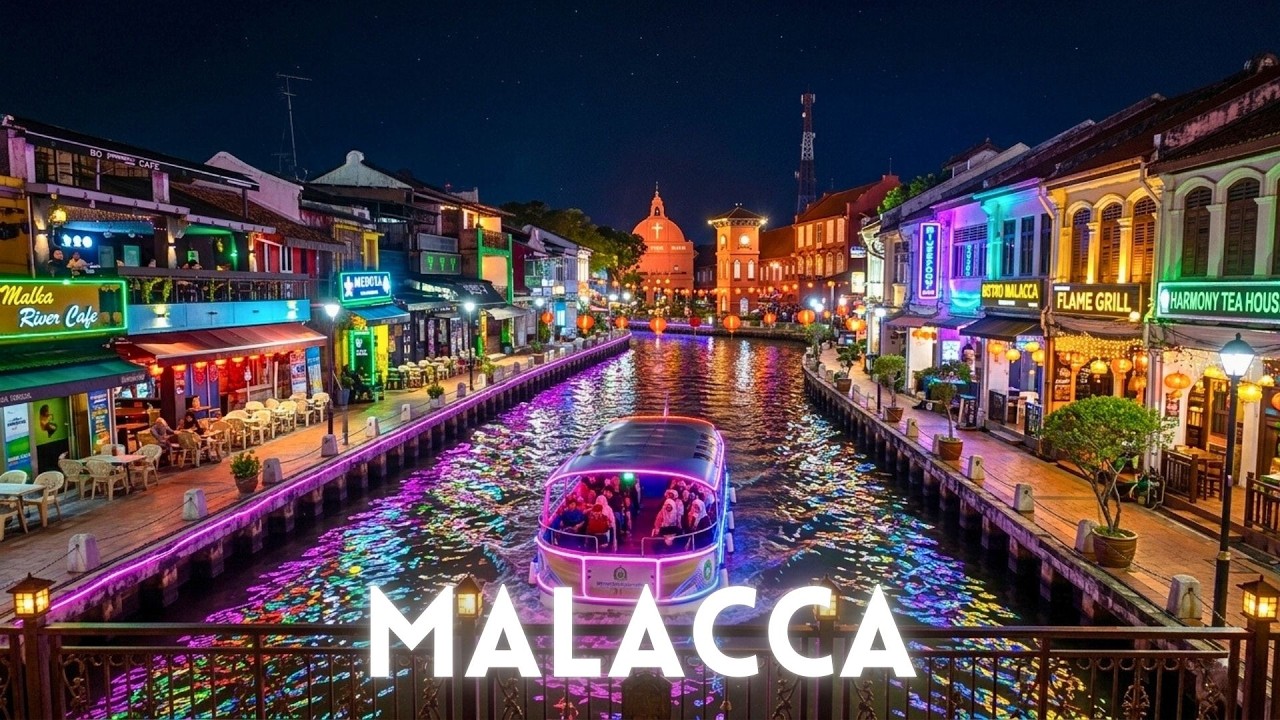 Malacca Malaysia 🇲🇾 4K | Jonker Street Night Market & River Walk