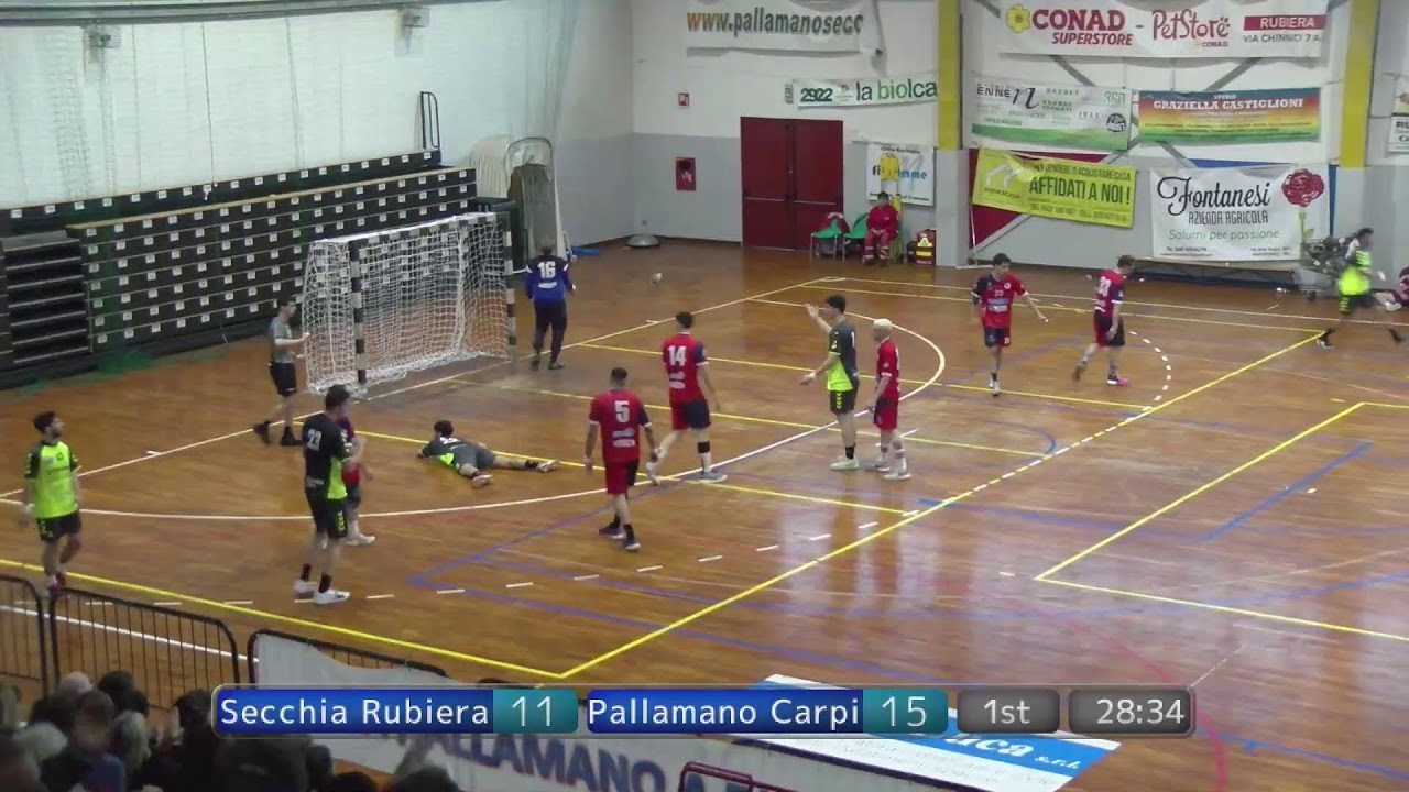 Secchia Rubiera - Pallamano Carpi   1° tempo