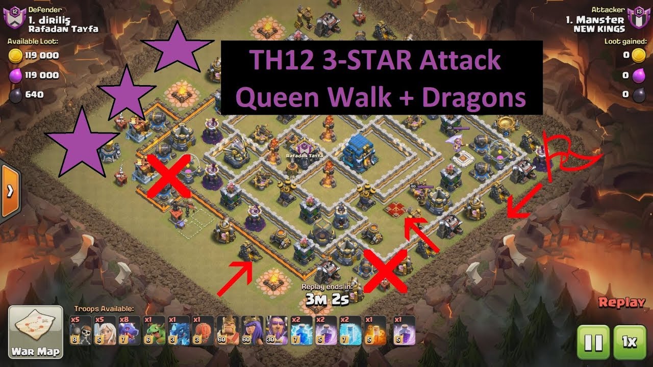 TH12 3-STAR Queen Walk + Dragons