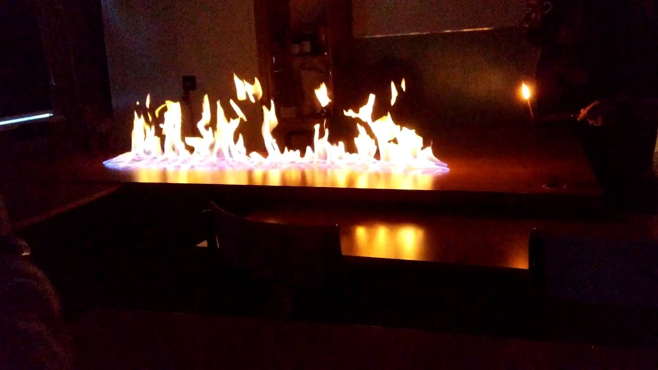 Fire Experiment: Burning Denatured Alcohol burning school table school chemical expeiment