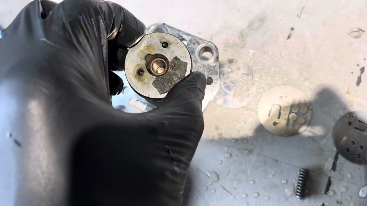 Yamaha 200 HP  high pressure fuel pump disassembled