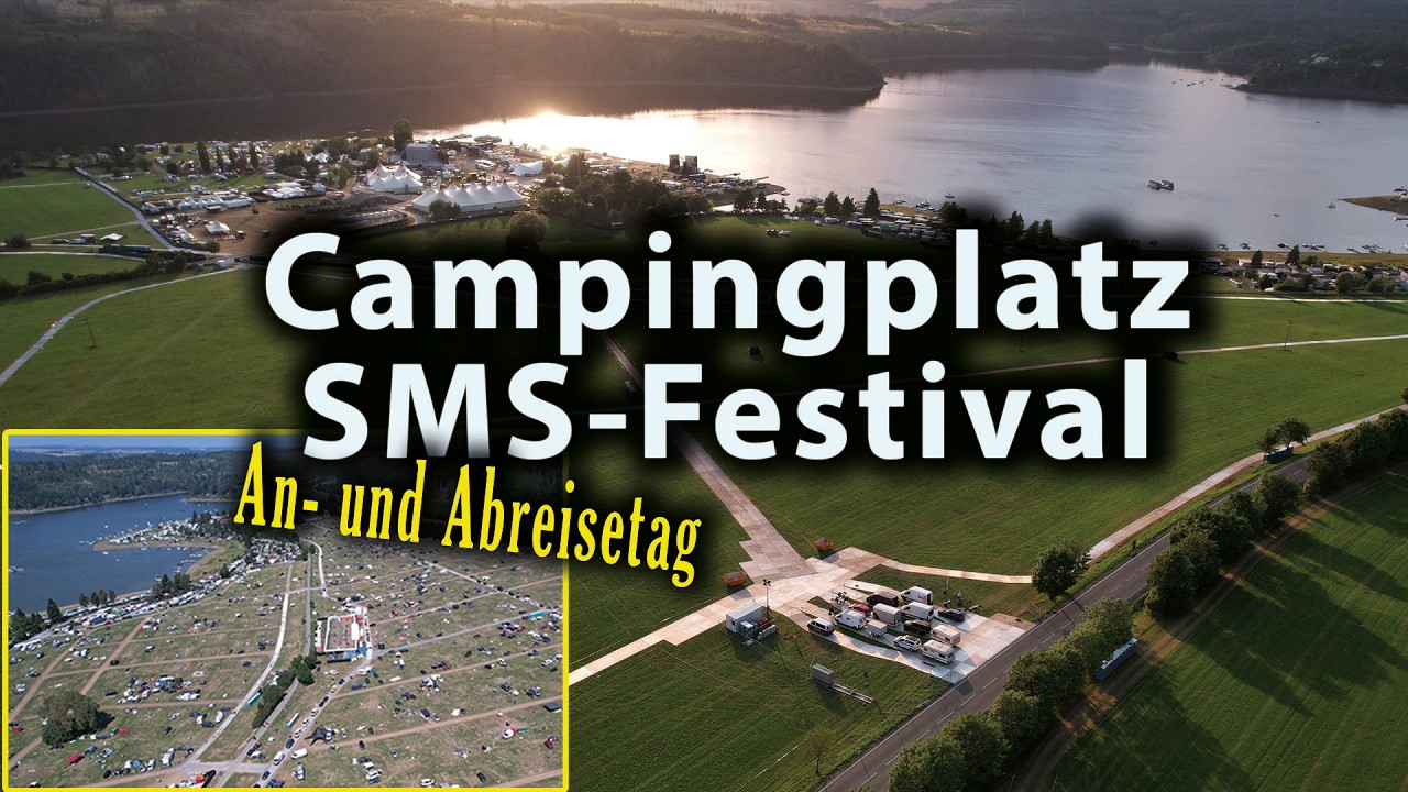 SMS Campingplatz 2025 vor der Anreise und Zeltplatz am Abreisetag SonneMondSterne Festival