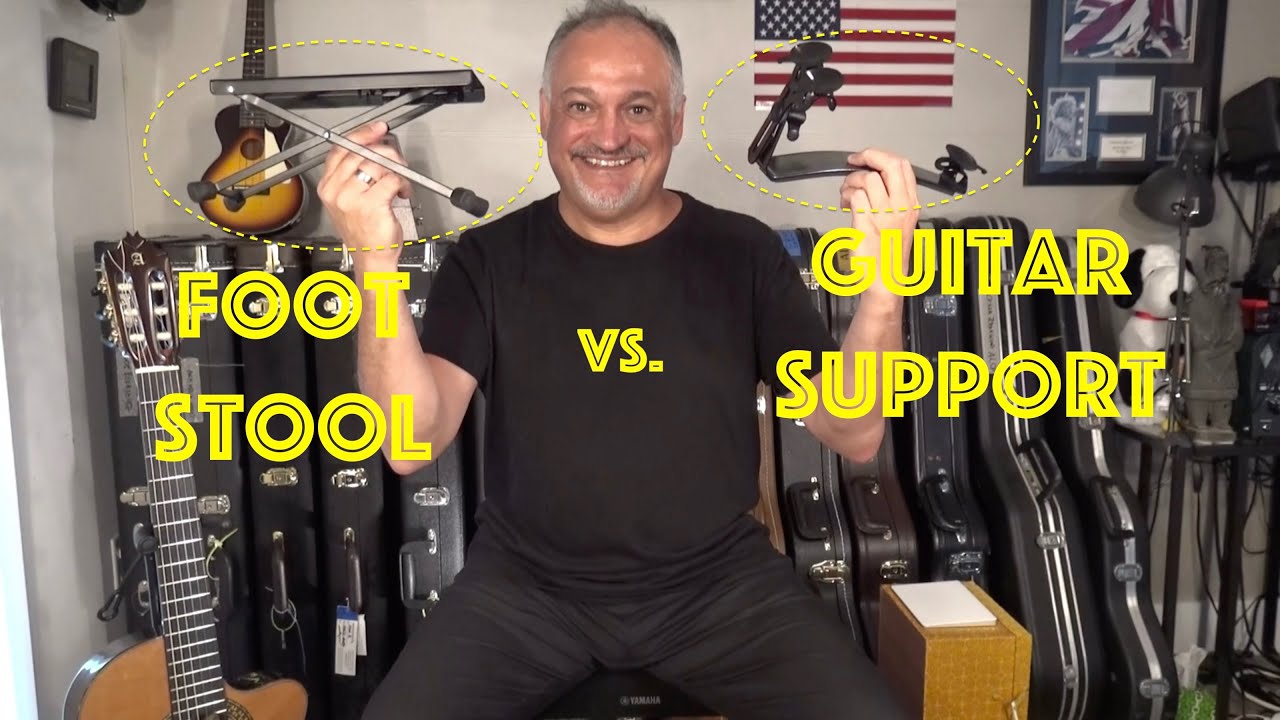 Guitar Support Ergo Play Tappert vs. Foot Stool : Playing Posture for Classical and Acoustic Guitar