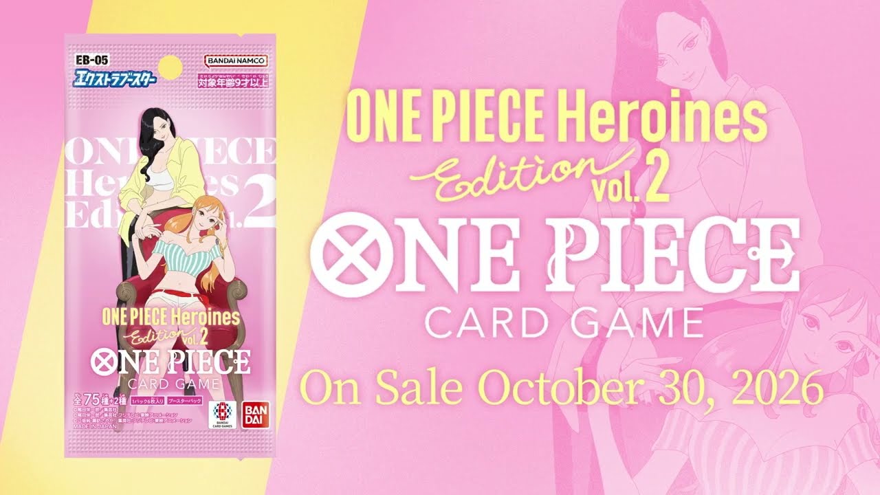 ONE PIECE CARD GAME Extra Booster: -ONE PIECE Heroines Edition vol. 2- [EB-05] Трейлер 3