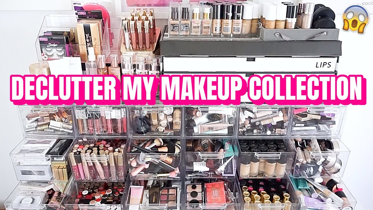 BEAUTY ROOM DECLUTTER | DECLUTTERING MY MAKEUP COLLECTION 2020