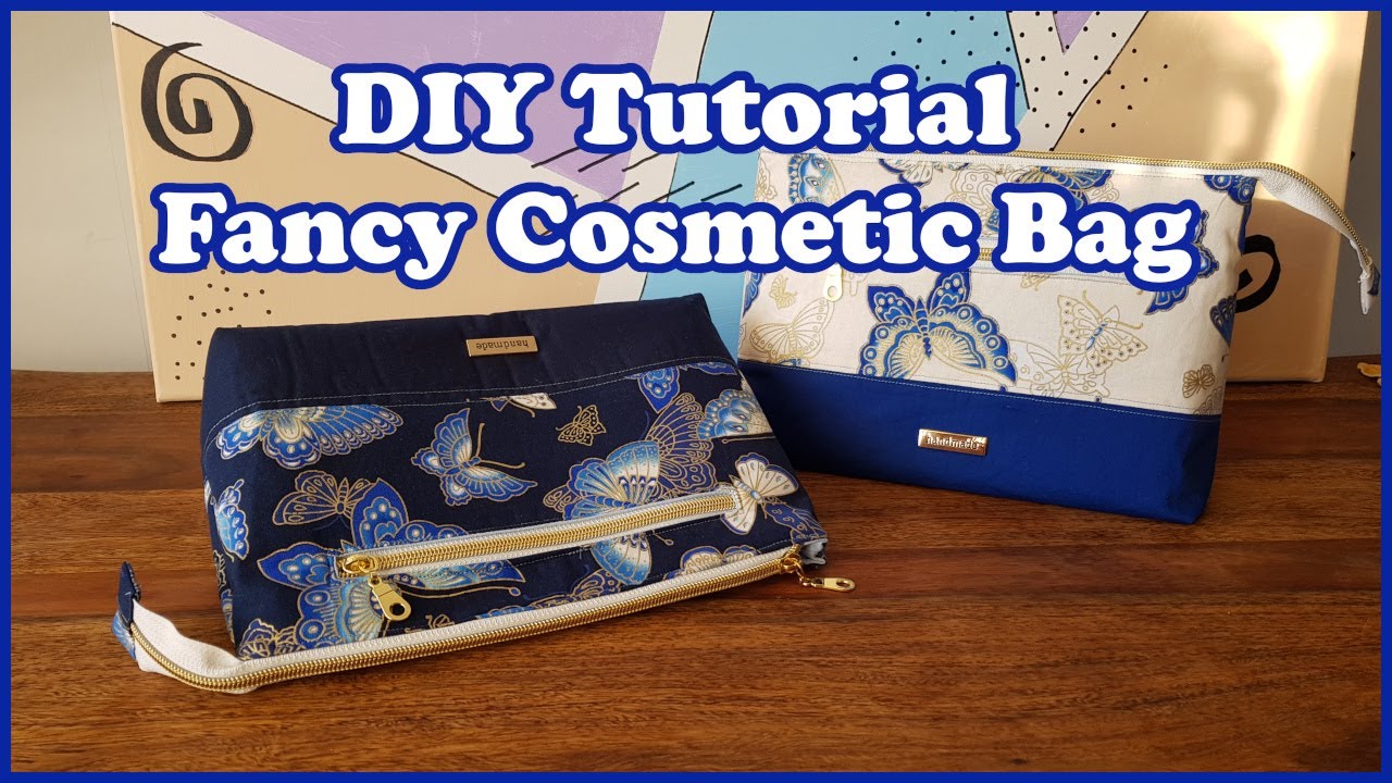 DIY Tutorial Fancy Cosmetic Bag | Edle Kosmetiktasche selber nähen