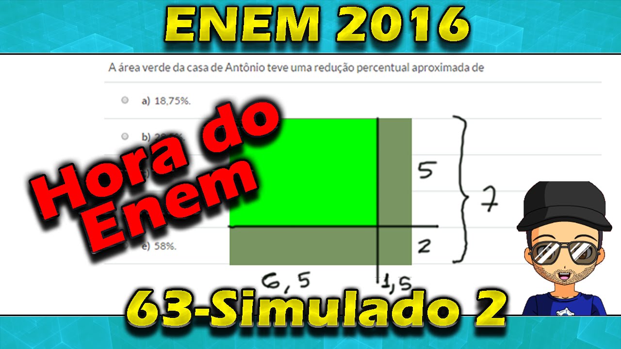 Questão 63 Resolvida Hora do Enem 2016 2° Simulado