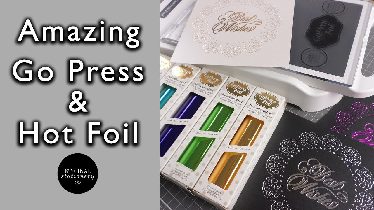 GoPress and Foil tutorial | How to get perfect foiling using dies | DIY Invitations and cards