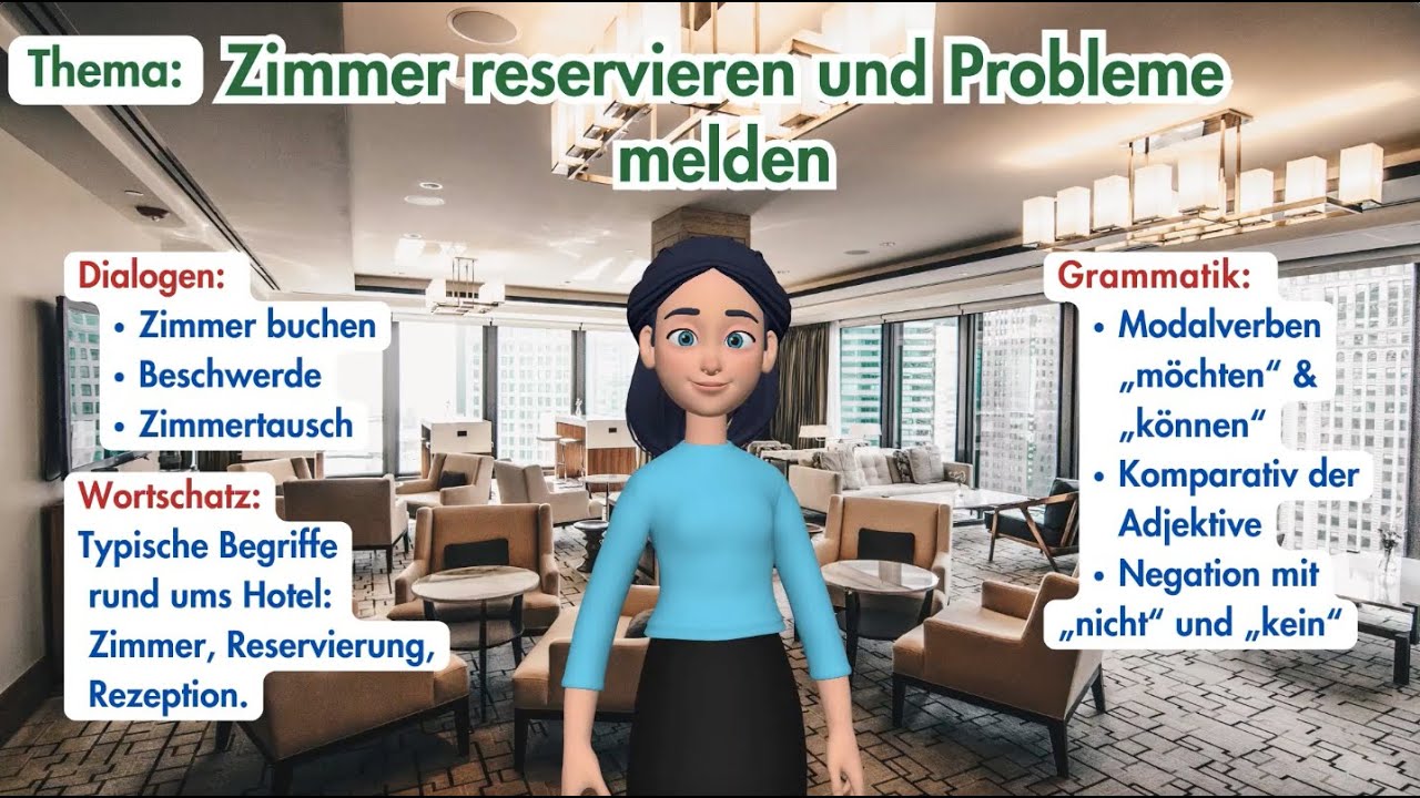 Im Hotel &ndash; Zimmer reservieren und Probleme h&ouml;flich melden