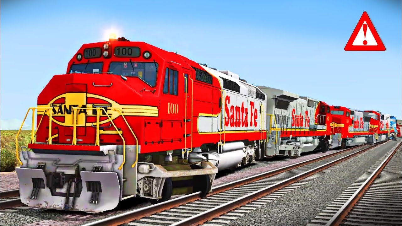 Santa Fe Train Derailment and Impact!