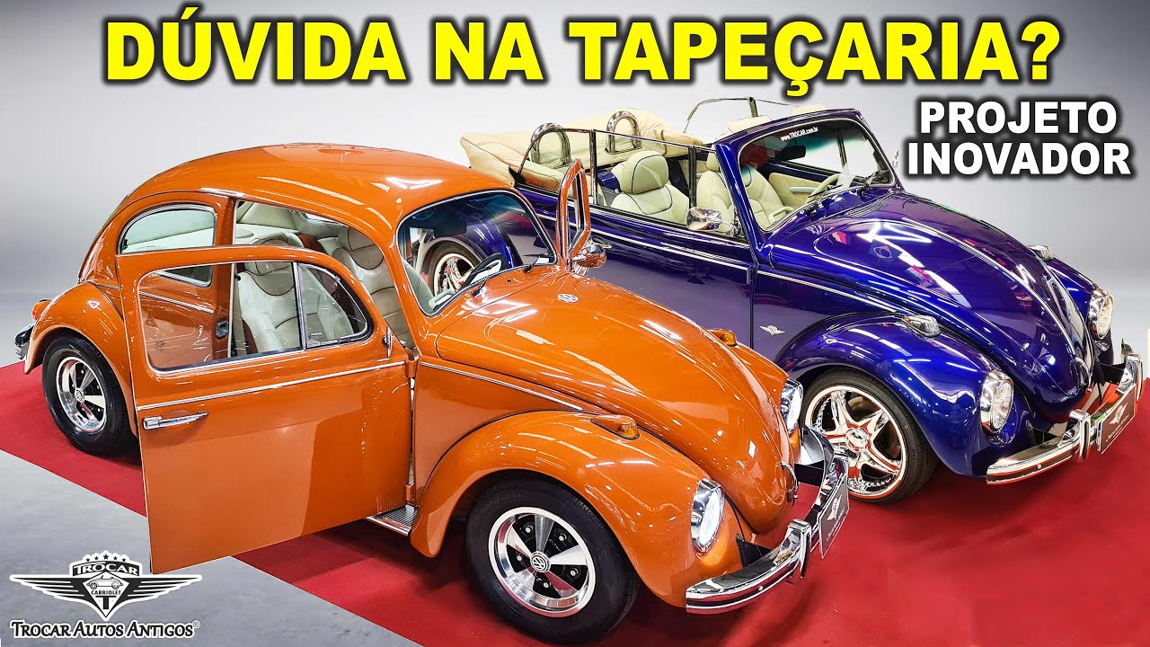 Como deixar a TAPEÇARIA do Fusca mais LUXUOSA??? Veja como o Fusca chegou e como saiu!🧡💙
