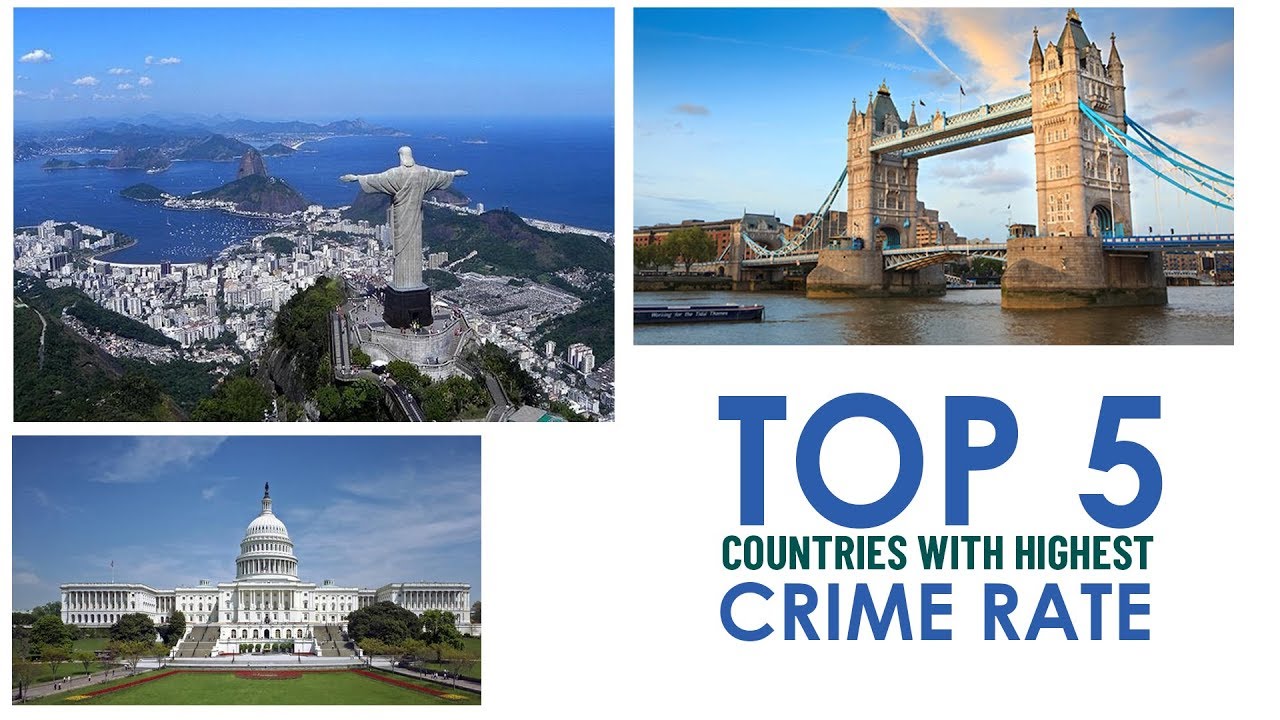 Top 5 Countries with Highest Crime Rate || Topcount