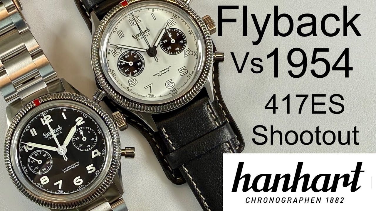 Hanhart 42 Flyback Vs 39mm 1954 Shootout
