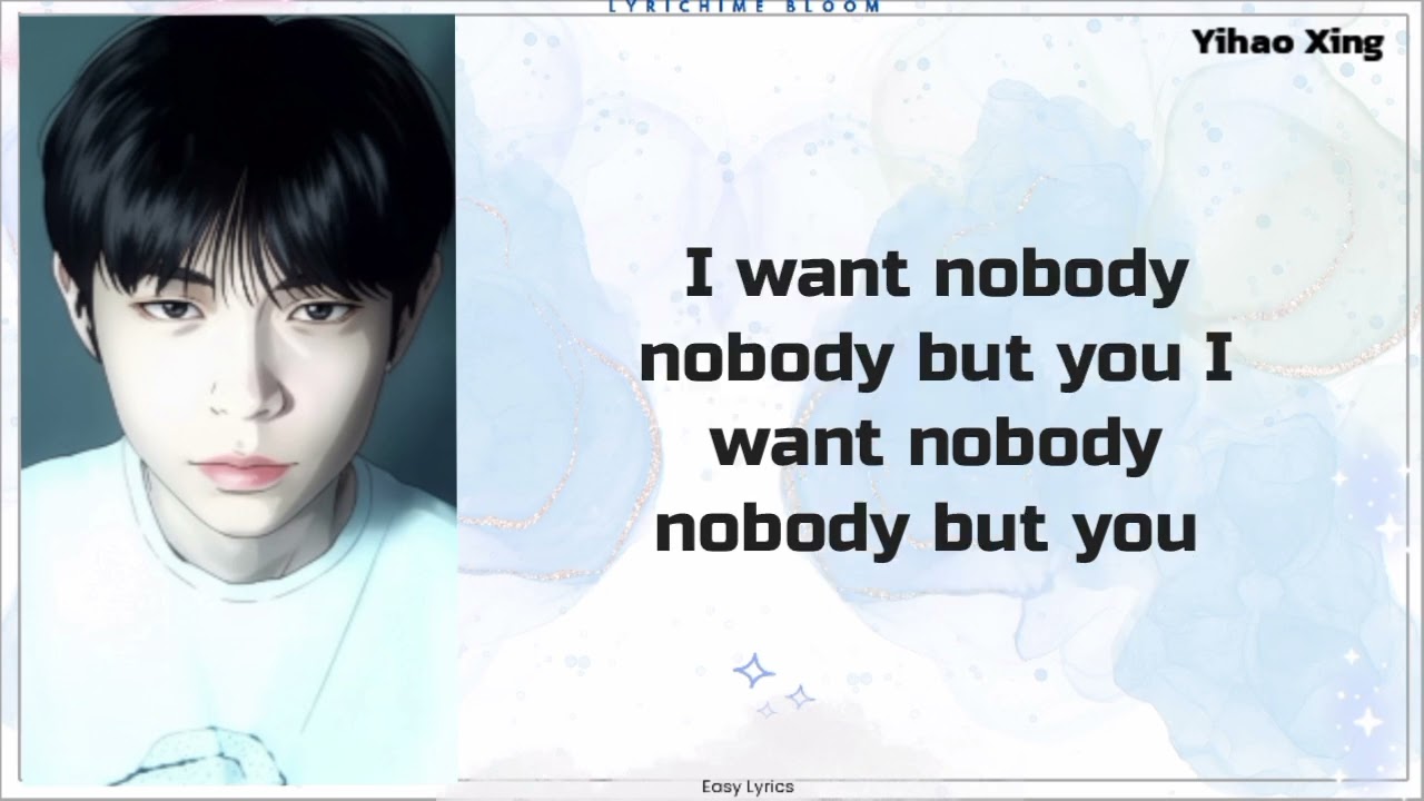 Nobody - Wonder Girl (male full cover) Lyrics  By Yihao Xing