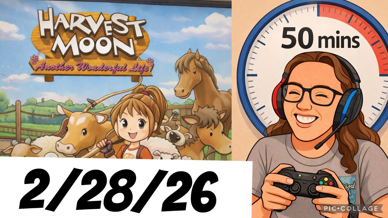 Harvest Moon Another Wonderful Life 50 min gameplay  