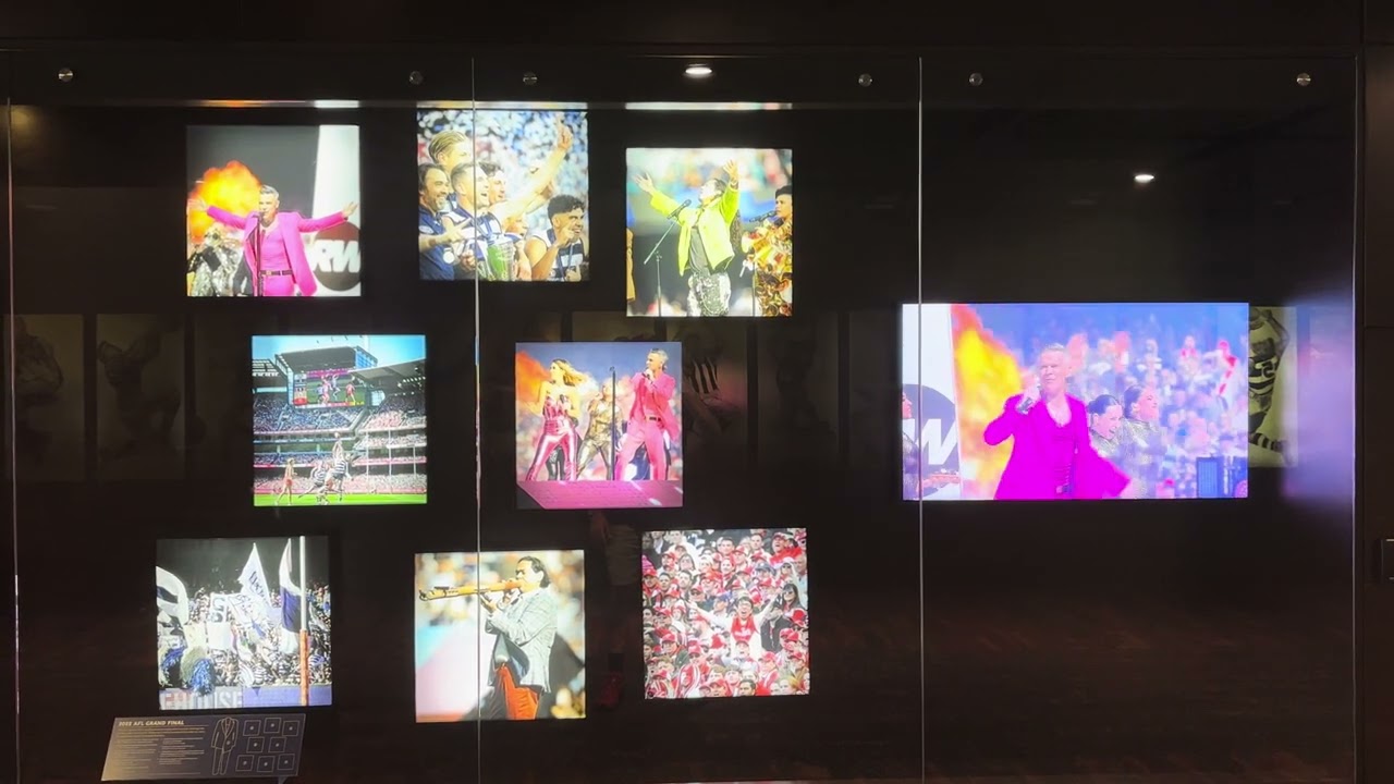 AFL Grand final - Robbie Williams display at the MCC Members pavilion at the MCG