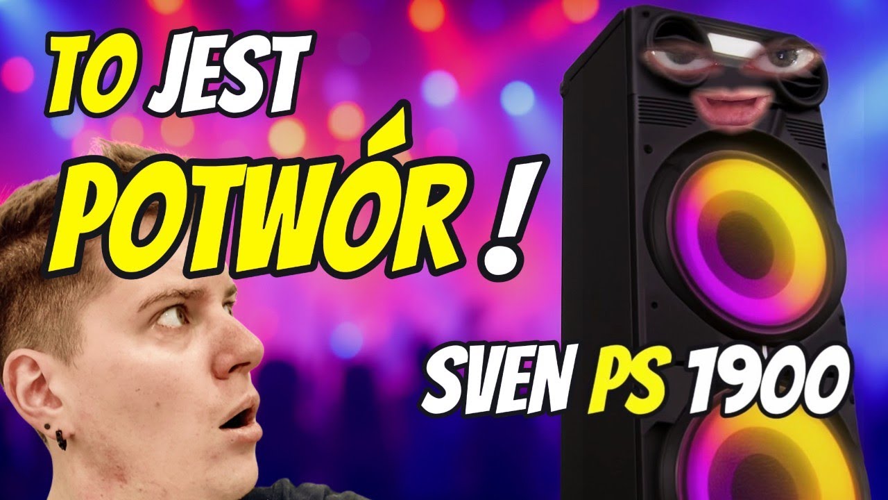 TEN GŁOŚNIK BT TO POTWÓR | SVEN PS 1900 1000W! | KARAOKE | FM |  RECENZJA