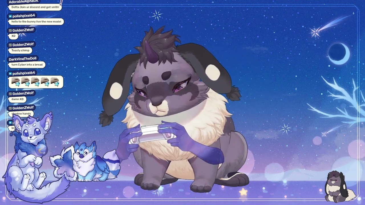 Art & Chill/ Small 2D vtuber debut. Will doodle too / AI & TTS stream pets / !command !throne
