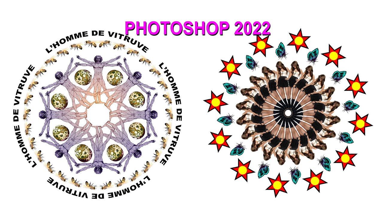 DISPOSER des FORMES en ROND avec PHOTOSHOP 2022, Bruno Sorce