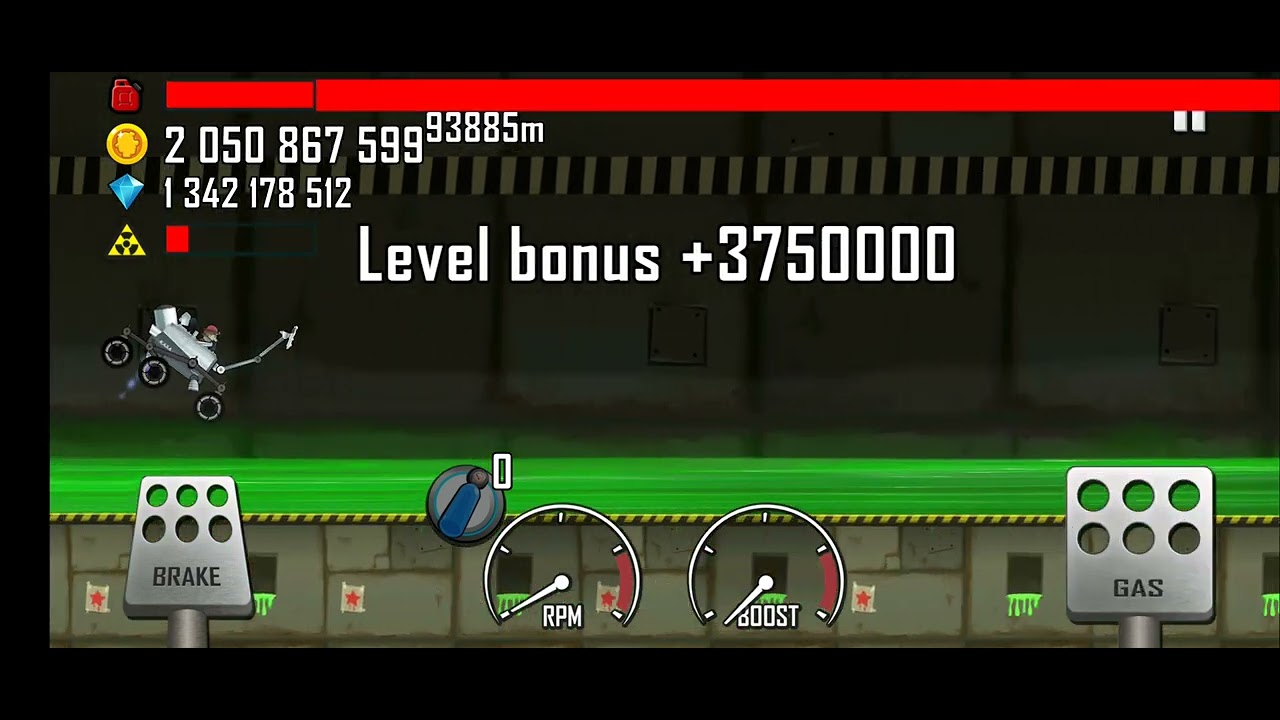 Hill Climb Racing : Moonlander & Nuclear Plant 100 K ( FULL )