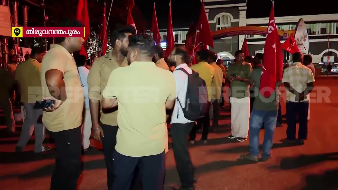 തമ്പാനൂരിൽ KSRTC ബസ്സുകൾ തടഞ്ഞ് സമരക്കാർ; പൊലീസ് ഇടപെട്ട് സർവ്വീസ് പുനരാരംഭിച്ചു