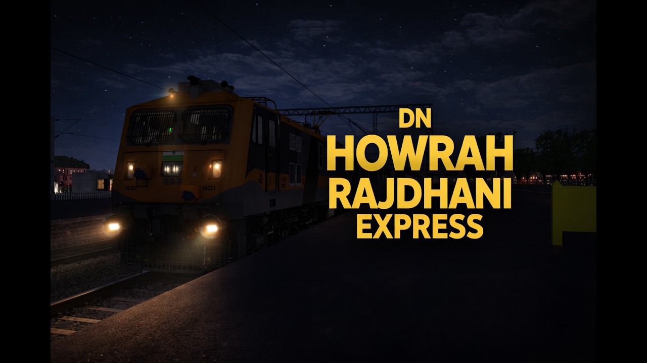 LIVE 🔴 MSTS || LIVE RUN 12302 DN HOWRAH RAJDHANI EXPRESS JOURNEY IN MSTS ||