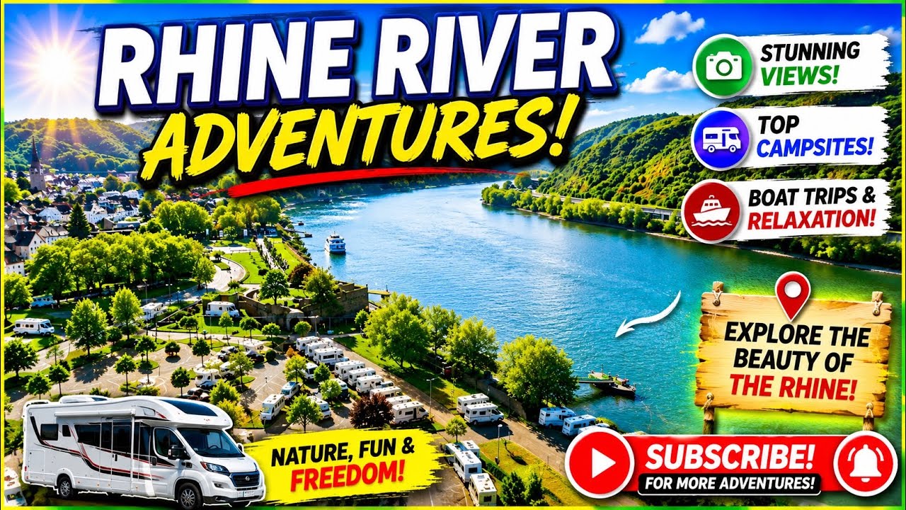 Andernach Rhine River Arriving Motorhome Park Germany