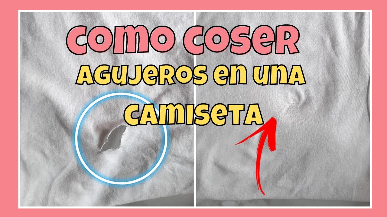COSER AGUJEROS EN PLAYERA DE ALGODON