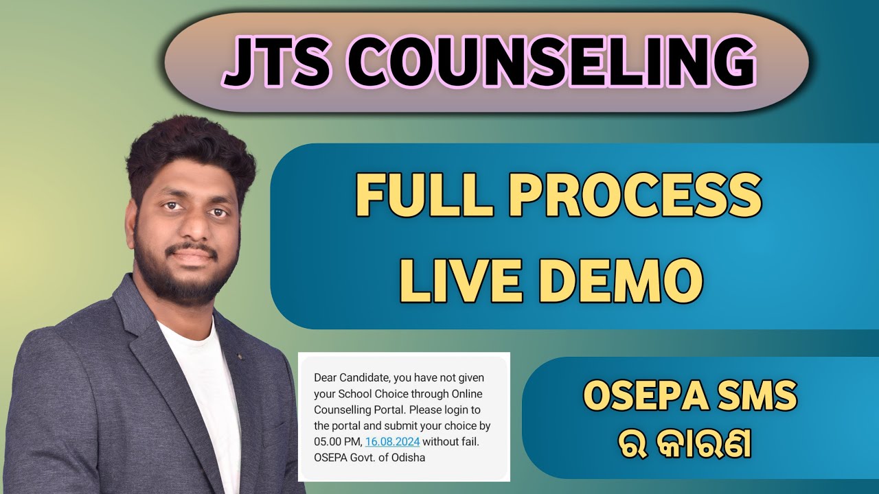 JTS COUNSELLING PROCESS LIVE DEMO