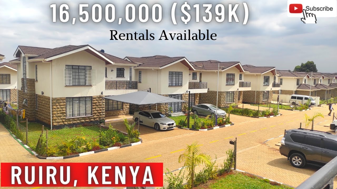 HE BUILT LUXURIOUS 4 BEDROOM MAISONETTES + DSQ|For Sale @16.5M ( $139k)+For Rent Available|In Ruiru❤