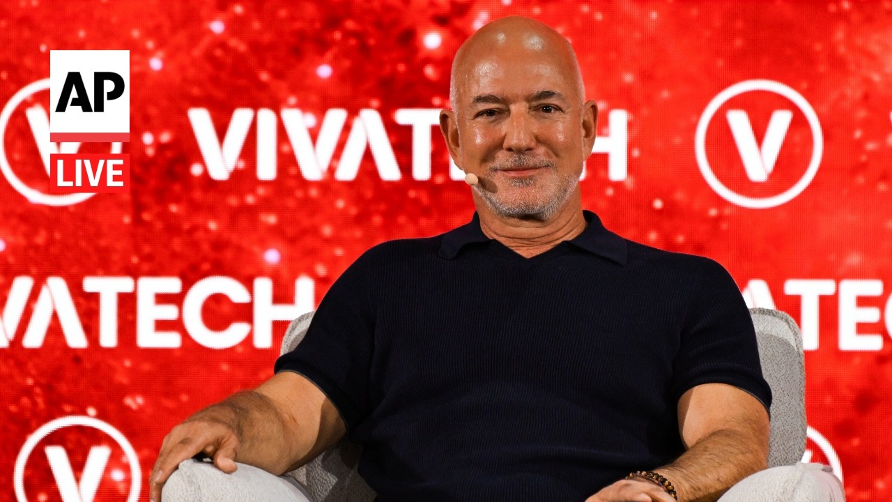 LIVE: Jeff Bezos speaks at the VivaTech conference in Paris