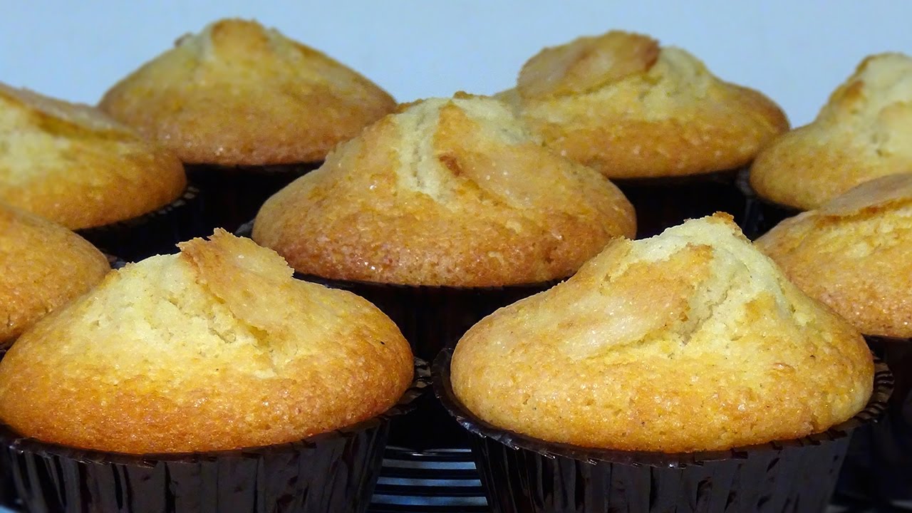 Receta Magdalenas de nata - Recetas de cocina, paso a paso, tutorial. Loli Domínguez.