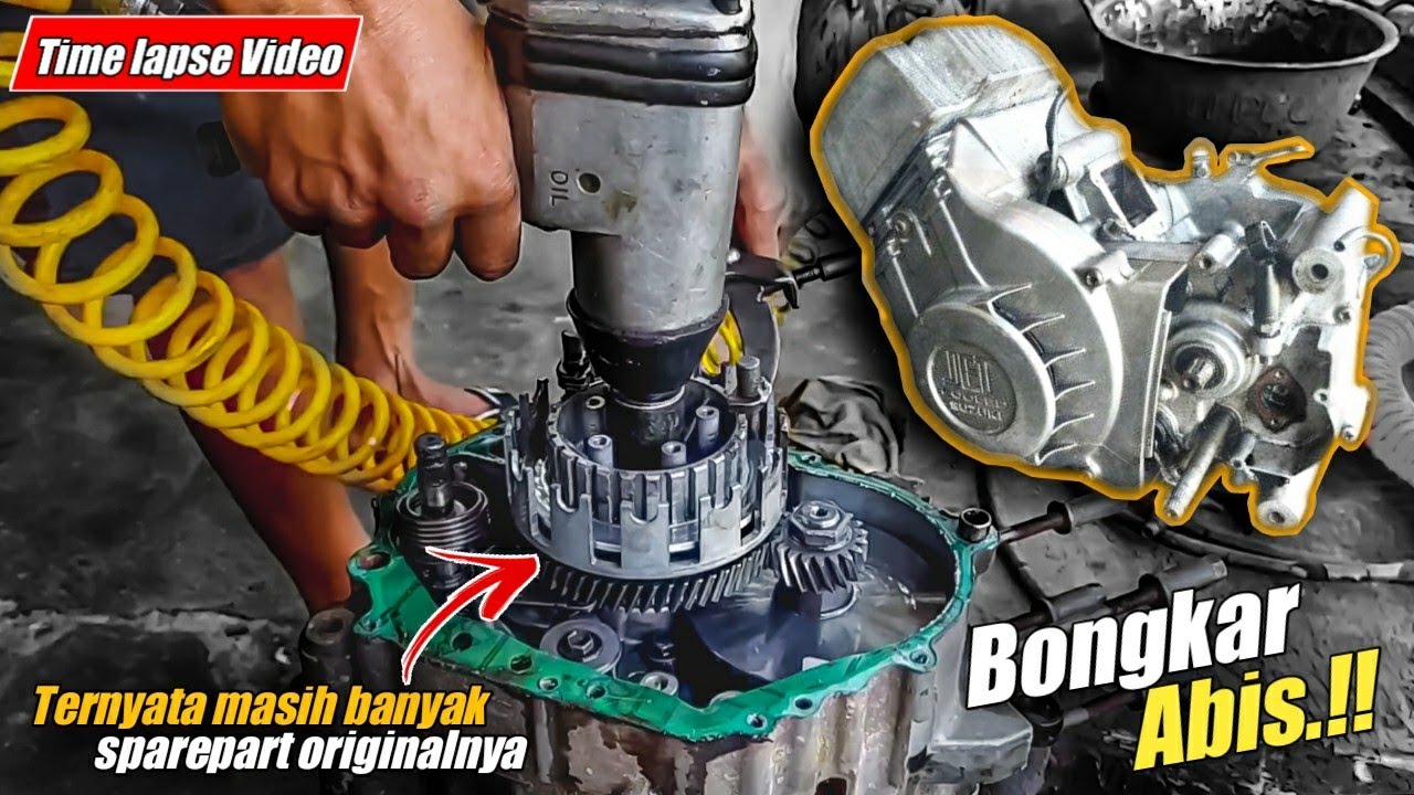 CARA BONGKAR MESIN SATRIA 2 TAK - TOTAL SAMPAI TIDAK TERSISA❗❗