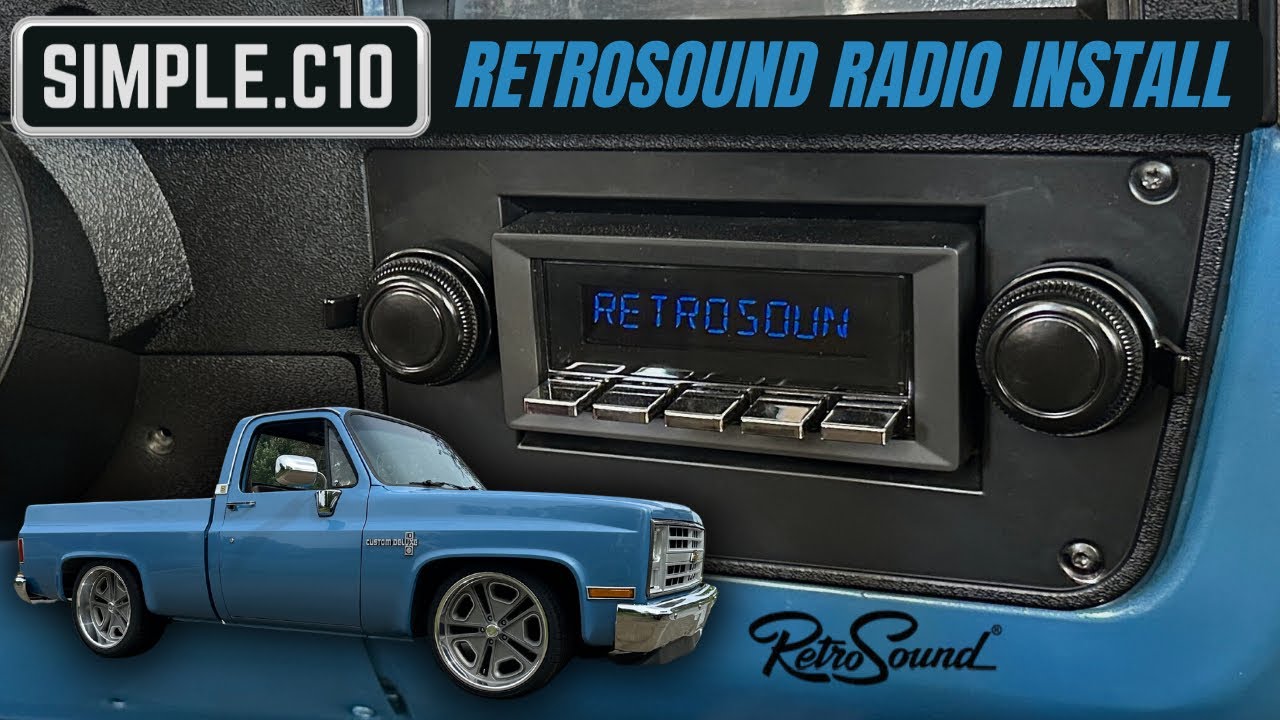 RETROSOUND RADIO | Installing a Bluetooth radio in a 1987 Squarebody C10.