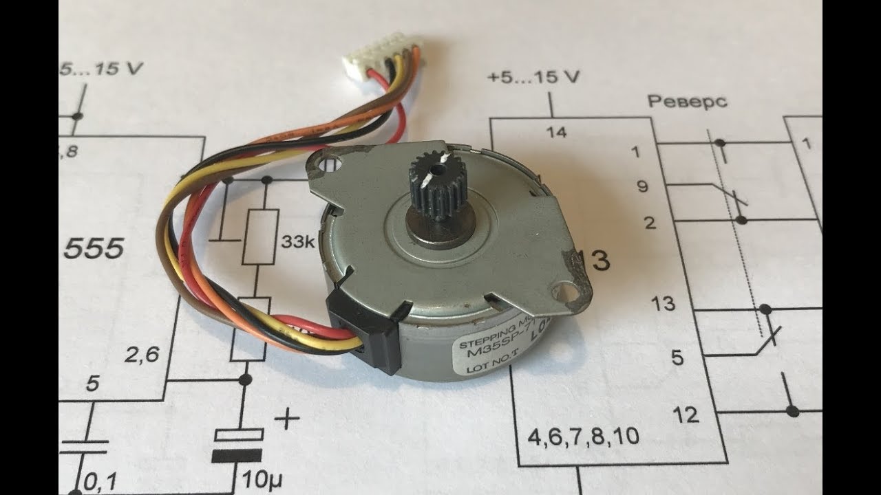 Запускаем униполярный шаговик / Unipolar Stepper Motor Driver