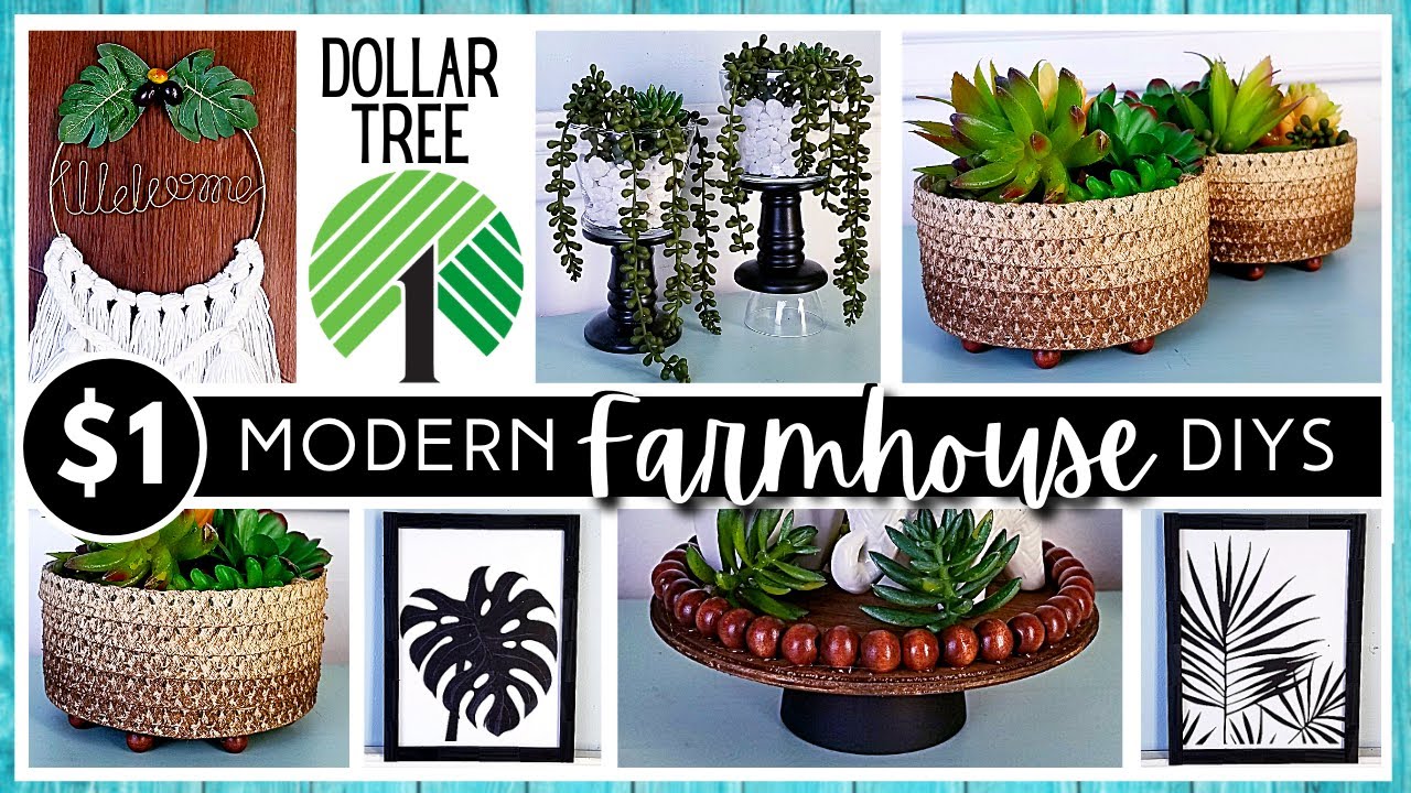 *NEW* DOLLAR TREE DIY Home Decor | HIGH END LOOK with $1 Items | Farmhouse Modern Boho Neutral Style