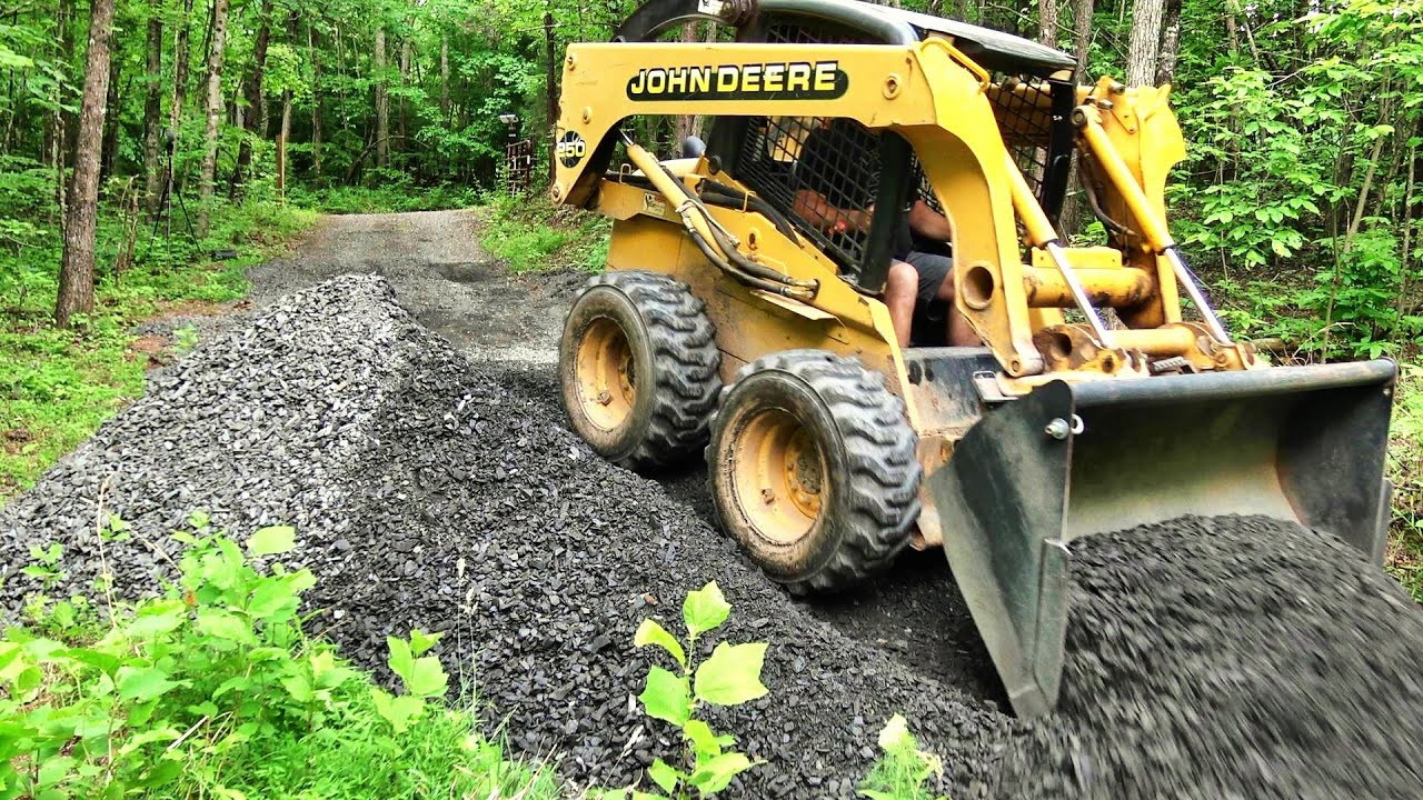 Working the Skid Steer in the Woods! Didn't get stuck this time!
