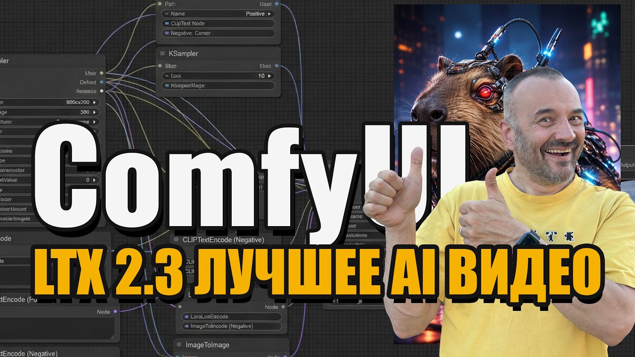 Лучшее AI-видео в ComfyUI. LTX 2.3 протестирован на RTX 3090